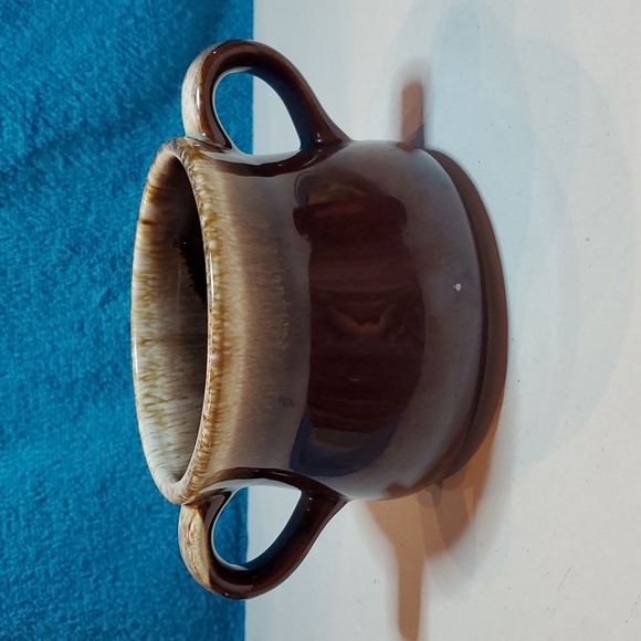 Mccoy Other - McCoy Double Handled Brown Drip Glaze Bowl Vintage